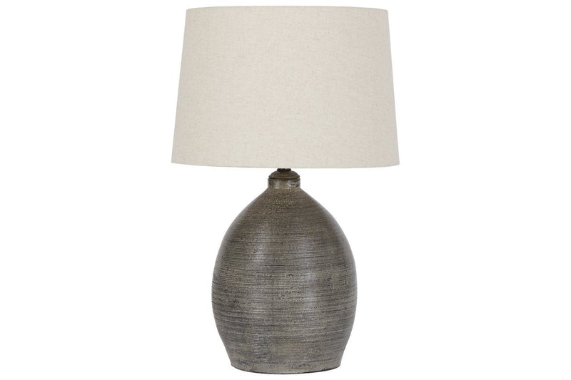 Joyelle Gray Table Lamp - Gate FurnitureTable Lamp