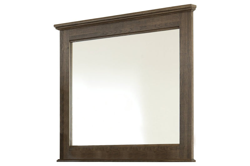 Juararo Dark Brown Bedroom Mirror - Gate FurnitureMirror