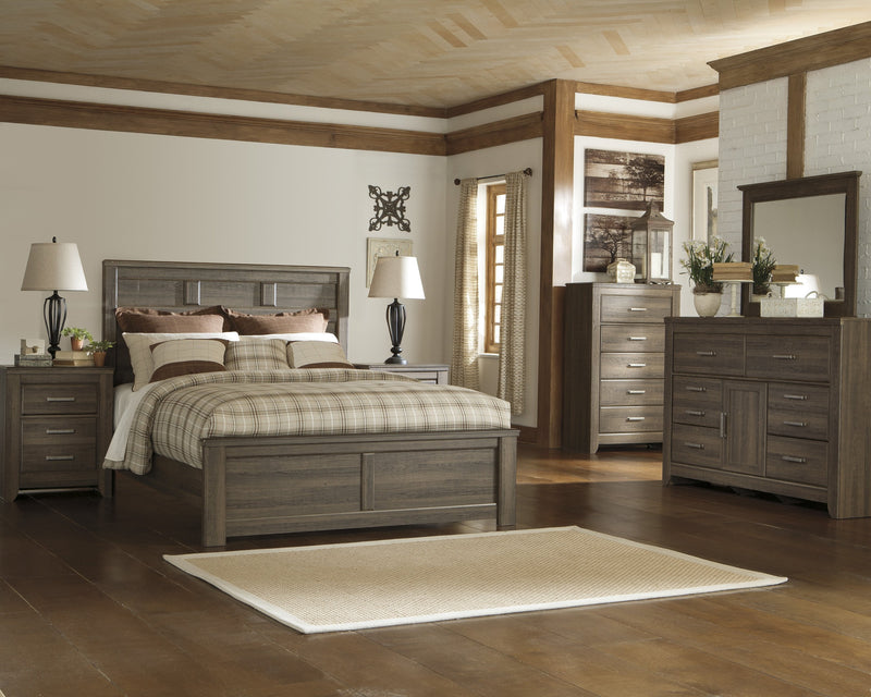 Juararo Dark Brown Panel Bedroom Set - Gate FurnitureBedroom Set