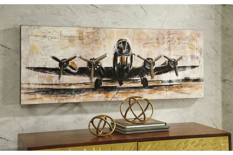 Kalene Brown/Black Wall Art - Gate FurnitureWall Art