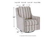 Kambria Ivory/Black Accent Chair - Gate FurnitureAccent Chair