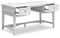 Kanwyn Home Office Storage Leg Desk - H777-26 - Gate Furniture