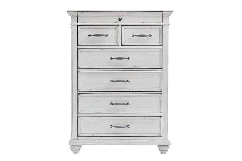 Kanwyn Whitewash Chest of Drawers - Gate FurnitureChest