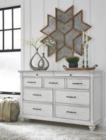 Kanwyn Whitewash Dresser - Gate FurnitureDresser