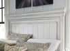 Kanwyn Whitewash King Panel Bed - Gate Furniture