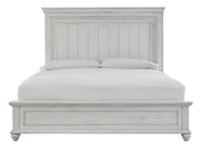 Kanwyn Whitewash King Panel Bed - Gate FurnitureKing Bed