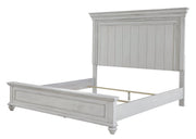 Kanwyn Whitewash King Panel Bed - Gate FurnitureKing Bed