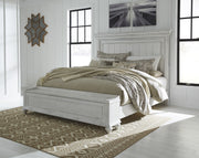 Kanwyn Whitewash King Panel Storage Bed - Gate FurnitureKing Bed