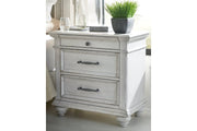 Kanwyn Whitewash Nightstand - Gate FurnitureNightstand