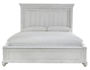 Kanwyn Whitewash Queen Panel Storage Bed - Gate FurnitureQueen Bed