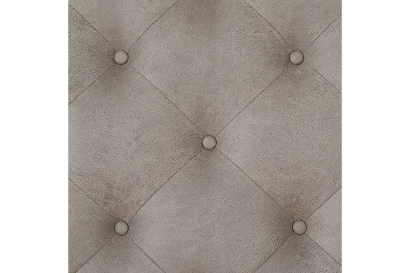 Kanwyn Whitewash Upholstered Ottoman Coffee Table - Gate FurnitureCoffee Table