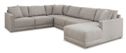 Katany Shadow 6 - Piece RAF Chaise Sectional - Gate FurnitureSectional