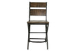 Kavara Medium Brown Counter Height Bar Stool (Set of 2) - D469-124 - Gate Furniture