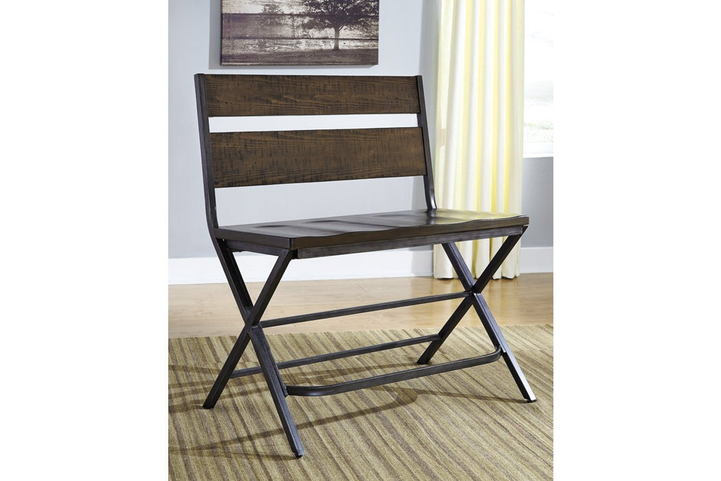 Kavara Medium Brown Counter Height Double Bar Stool - D469-323 - Gate Furniture
