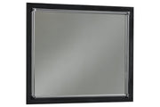 Kaydell Black Bedroom Mirror - Gate FurnitureMirror