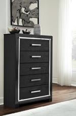 Kaydell Black Chest of Drawers - Gate FurnitureChest
