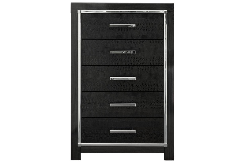 Kaydell Black Chest of Drawers - Gate FurnitureChest