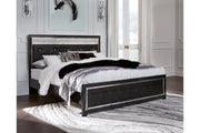 Kaydell Black King Upholstered Panel Bed - Gate FurnitureKing Bed
