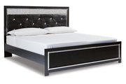 Kaydell Black King Upholstered Panel Bed - Gate FurnitureKing Bed