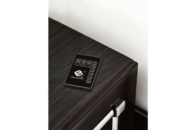 Kaydell Black King Upholstered Panel Bed with Storage - Gate FurnitureKing Bed