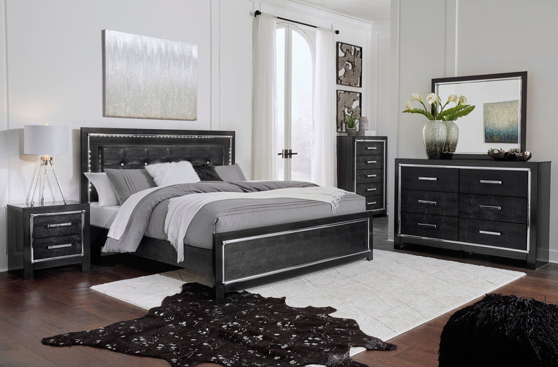 Kaydell Black LED Platfom Bedroom Set - Gate FurnitureBedroom Set