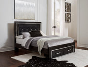 Kaydell Black LED Storage Platfom Bedroom Set - Gate FurnitureBedroom Set
