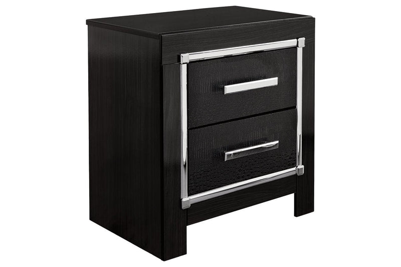 Kaydell Black Nightstand - Gate FurnitureNightstand
