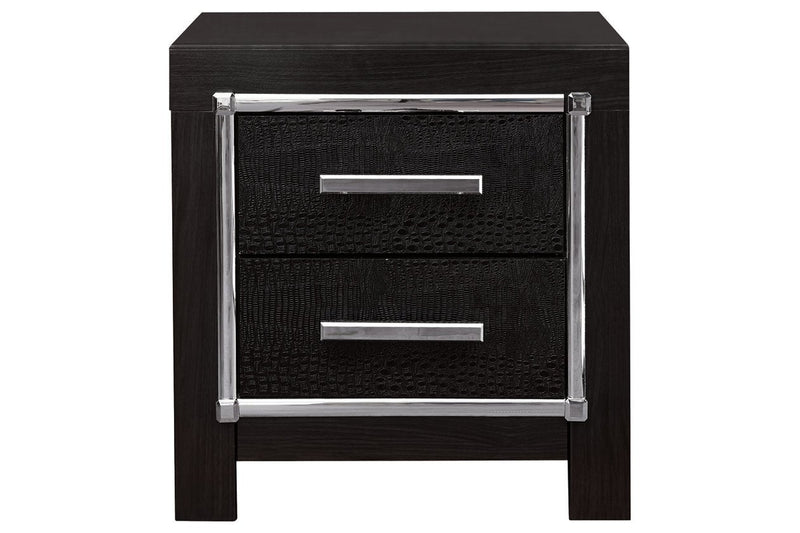 Kaydell Black Nightstand - Gate FurnitureNightstand