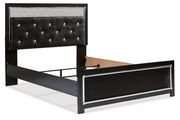 Kaydell Black Queen Upholstered Panel Bed - Gate FurnitureQueen Bed