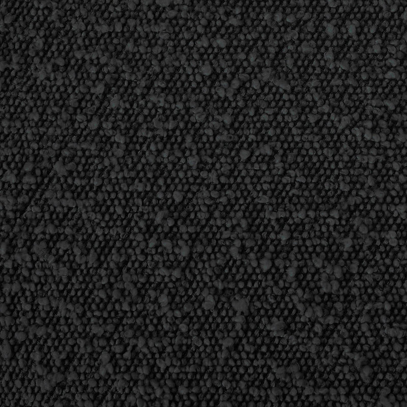 Kelly Boucle Fabric Queen Bed (3 Boxes) Black - Gate FurnitureQueen Bed