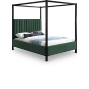 Kelly Boucle Fabric Queen Bed (3 Boxes) Green - Gate FurnitureQueen Bed