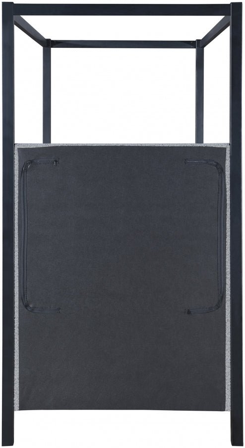 Kelly Boucle Fabric Twin Bed (3 Boxes) Grey - Gate FurnitureTwin Bed