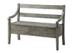 Kennedy Grey Storage Bench - 4183-BENCH-GY - Gate Furniture