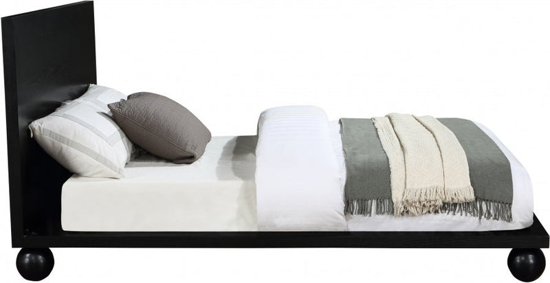 Kent Queen Bed (3 Boxes) Black - Gate FurnitureQueen Bed