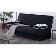 Kentucky 75 in. Convertible Sleeper Sofa in Black with Storage - Gate FurnitureSleeper Sofa