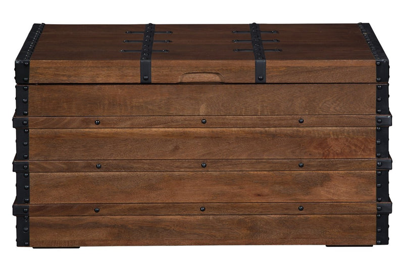 Kettleby Brown Storage Trunk - Gate FurnitureTrunk