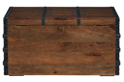 Kettleby Brown Storage Trunk - Gate FurnitureTrunk