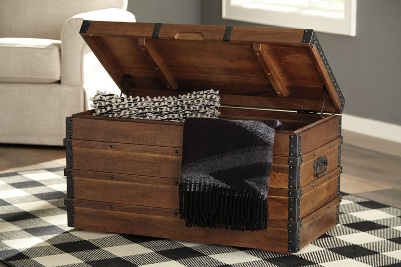 Kettleby Brown Storage Trunk - Gate FurnitureTrunk