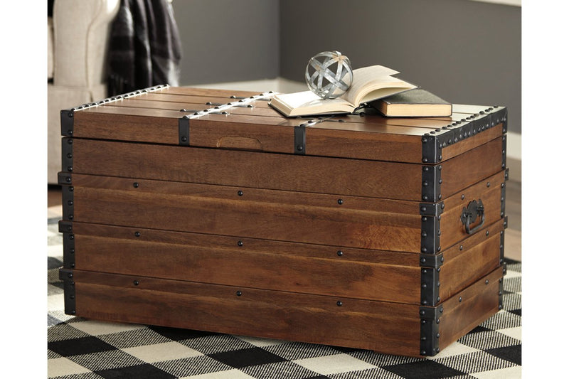 Kettleby Brown Storage Trunk - Gate FurnitureTrunk