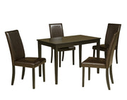 Kimonte Dark Brown 5 - Piece Rectangular Dining Set - Gate FurnitureDining Room Set