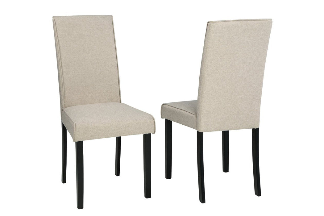 Kimonte Dark Brown/Beige Dining Chair (Set of 2) - D250-05 - Gate Furniture