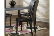 Kimonte Dark Brown Dining Chair (Set of 2) - Gate FurnitureDining Chair