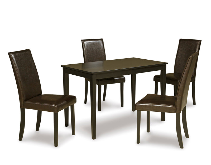 Kimonte Dark Brown Dining Room Set - Gate FurnitureDining Room Set