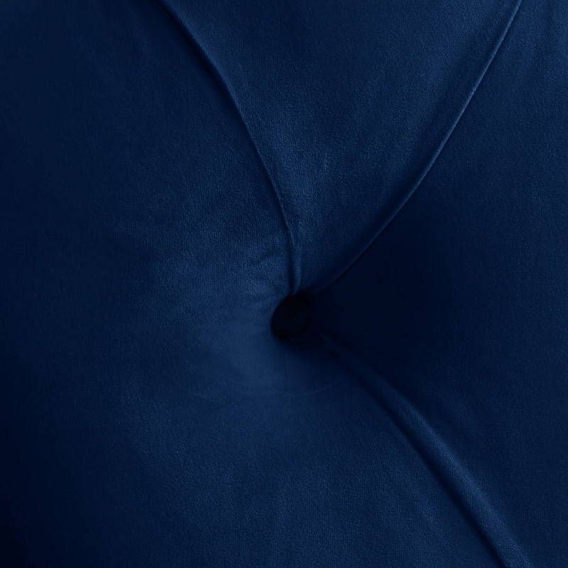 Kira Velvet King Bed Blue - Gate FurnitureKing Bed