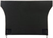 Kira Velvet King Bed Cream - Gate FurnitureKing Bed