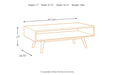 Kisper Dark Brown Coffee Table - T802-1 - Gate Furniture