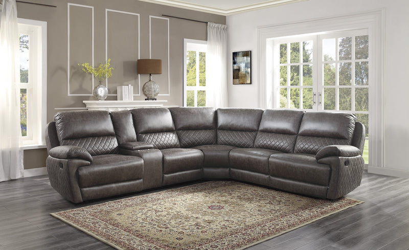 Knoxville Brown LAF Reclining Sectional - Gate FurnitureSectional
