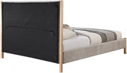 Kona Fabric King Bed Grey - Gate FurnitureKing Bed