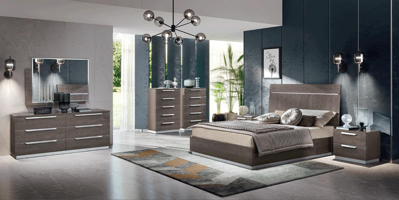 Kroma Silver Bed Queen - Gate Furniture