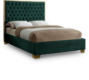 Lana Velvet King Bed Green - Gate FurnitureKing Bed